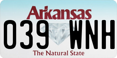 AR license plate 039WNH
