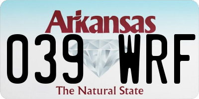 AR license plate 039WRF