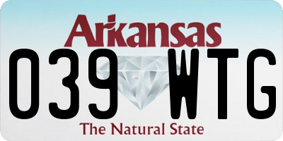 AR license plate 039WTG