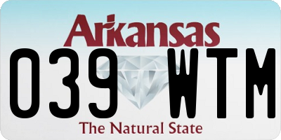AR license plate 039WTM