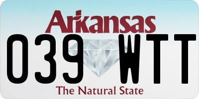 AR license plate 039WTT