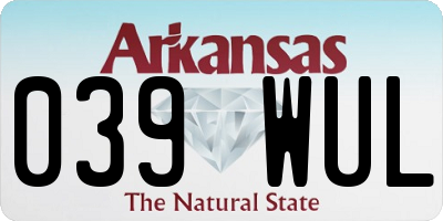 AR license plate 039WUL