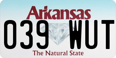 AR license plate 039WUT