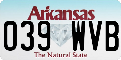 AR license plate 039WVB