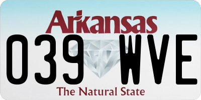 AR license plate 039WVE