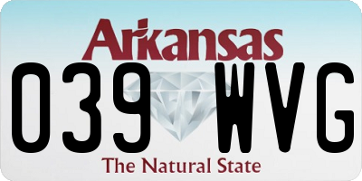 AR license plate 039WVG
