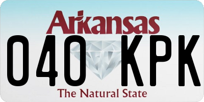 AR license plate 040KPK