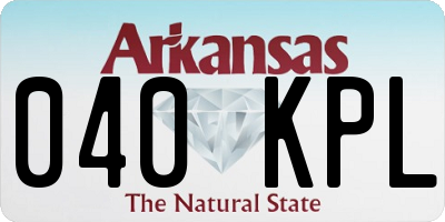 AR license plate 040KPL