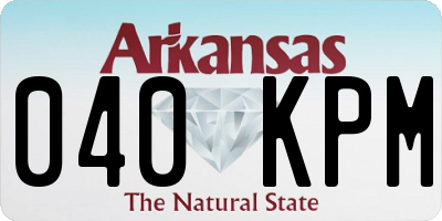 AR license plate 040KPM