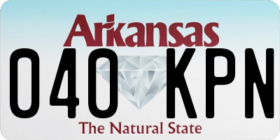 AR license plate 040KPN