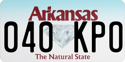 AR license plate 040KPO