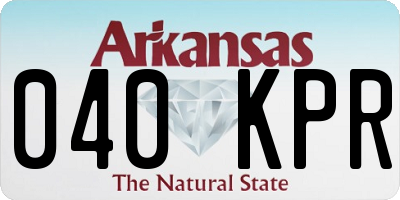 AR license plate 040KPR