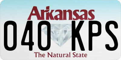 AR license plate 040KPS