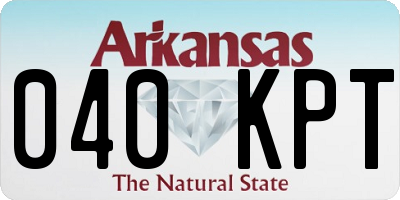 AR license plate 040KPT