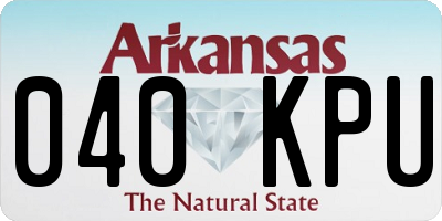 AR license plate 040KPU