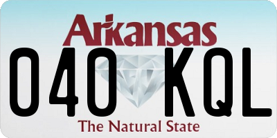 AR license plate 040KQL