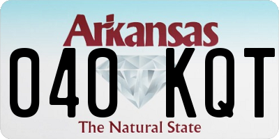 AR license plate 040KQT