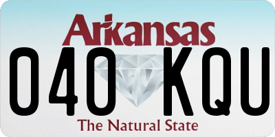 AR license plate 040KQU