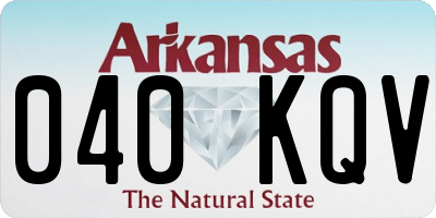 AR license plate 040KQV