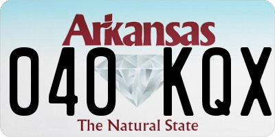 AR license plate 040KQX