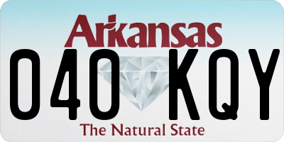 AR license plate 040KQY