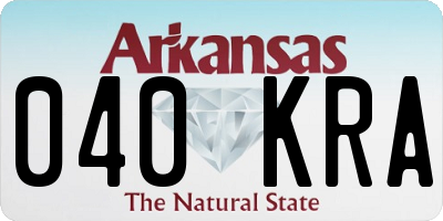 AR license plate 040KRA
