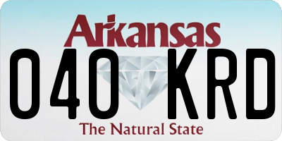 AR license plate 040KRD