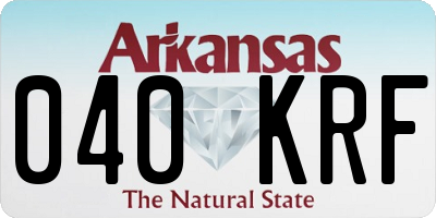 AR license plate 040KRF