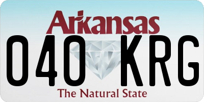 AR license plate 040KRG