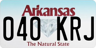 AR license plate 040KRJ