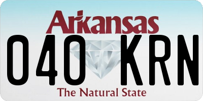 AR license plate 040KRN