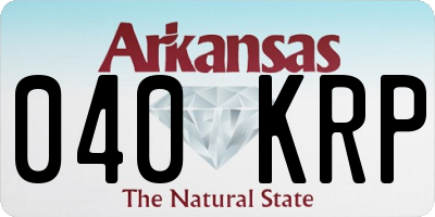 AR license plate 040KRP