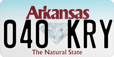 AR license plate 040KRY