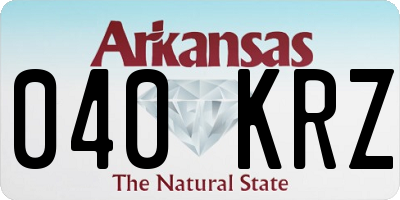 AR license plate 040KRZ