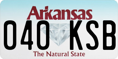 AR license plate 040KSB