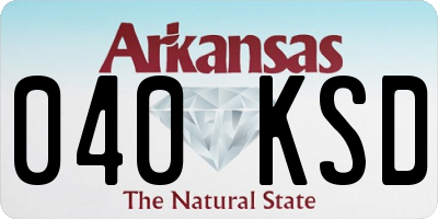 AR license plate 040KSD