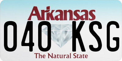 AR license plate 040KSG