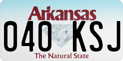 AR license plate 040KSJ