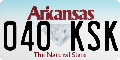 AR license plate 040KSK