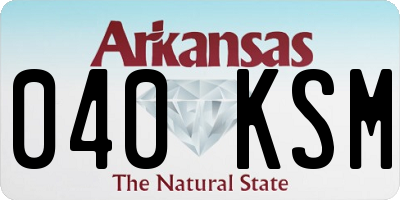AR license plate 040KSM