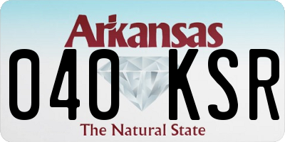 AR license plate 040KSR