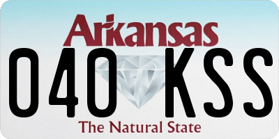 AR license plate 040KSS