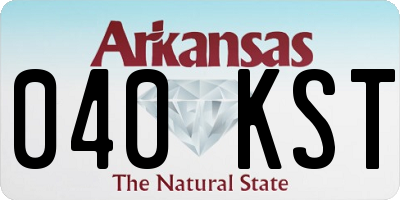 AR license plate 040KST