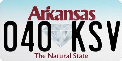 AR license plate 040KSV