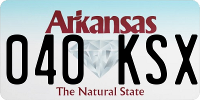 AR license plate 040KSX