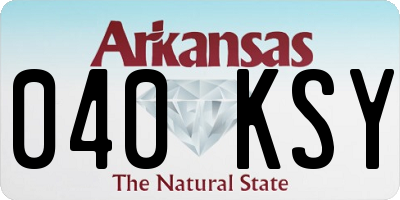 AR license plate 040KSY