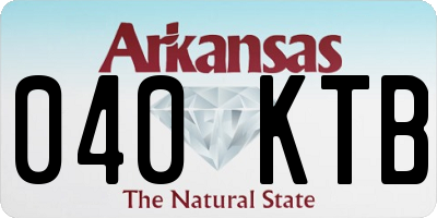 AR license plate 040KTB