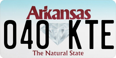 AR license plate 040KTE