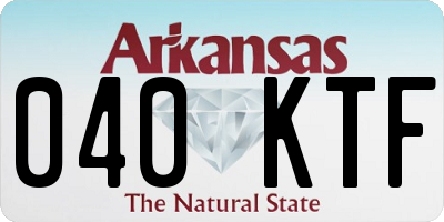 AR license plate 040KTF