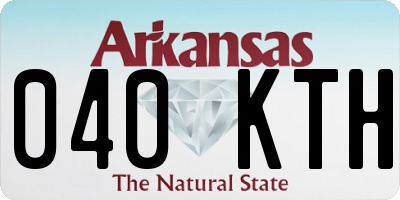 AR license plate 040KTH